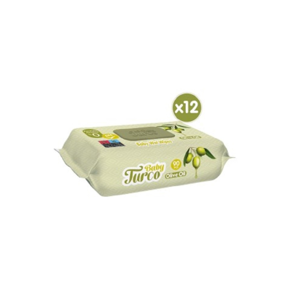 Zeytinyağlı Islak Bebek Havlusu 12x90 Adet