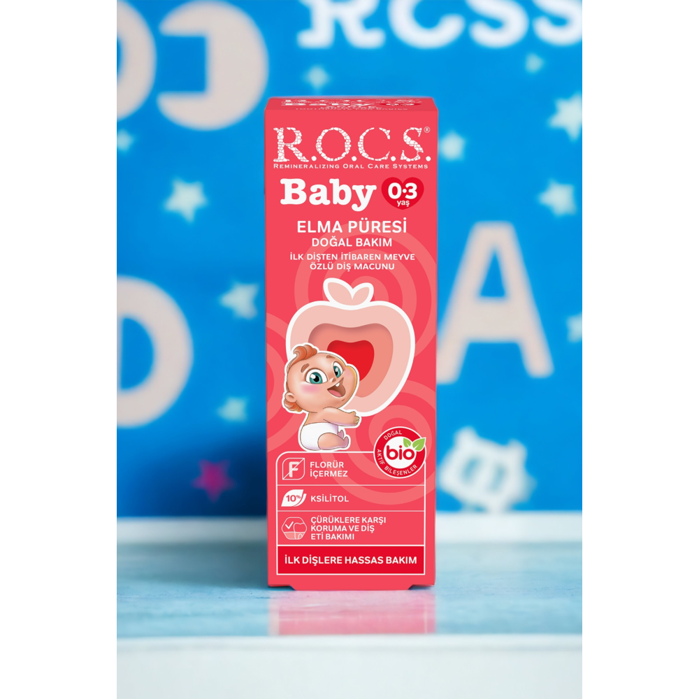 Elma Püresi Florürsüz Diş Macunu 35 ml 0-3 Yaş