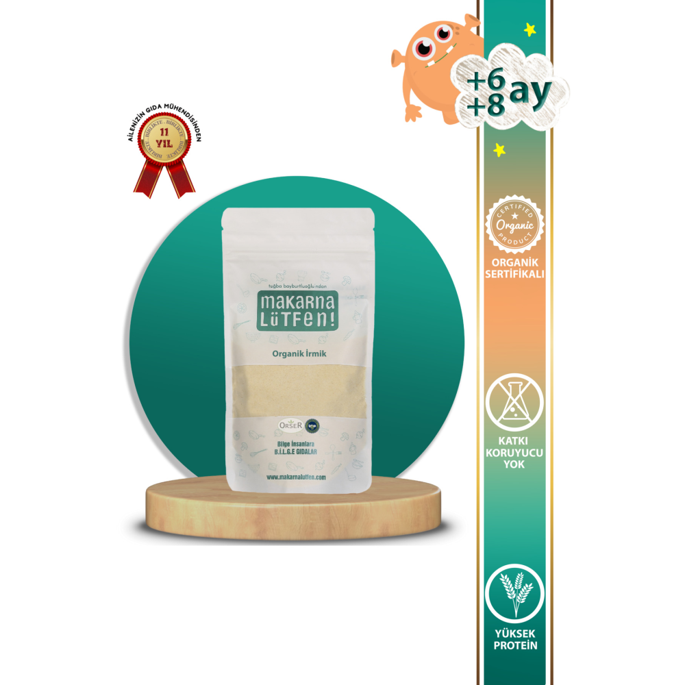 Organik Irmik (BEBEK İRMİĞİ-250 G)