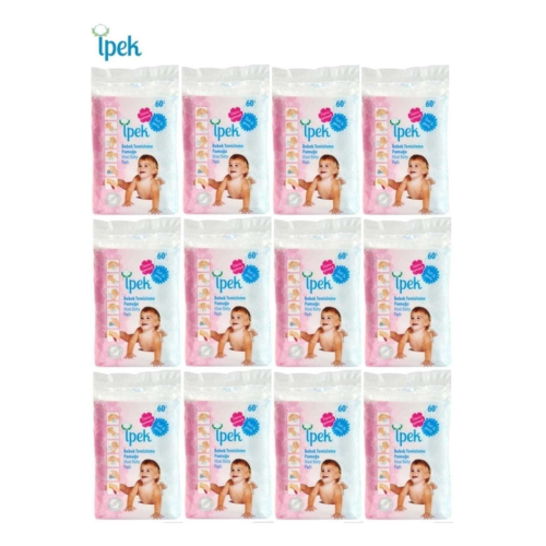 Bebek Temizleme Pamuğu 720 Adet (12pk*60)