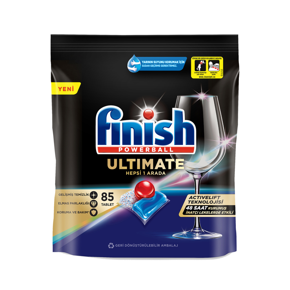 Ultimate Hepsi Bir Arada 85 Kapsül Bulaşık Makinesi Deterjanı Tableti