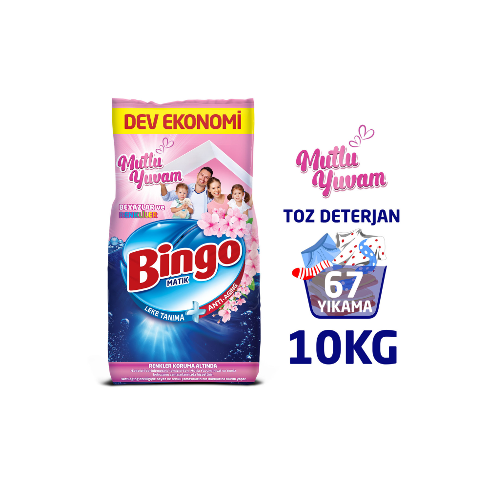 Matik Konsantre Toz Deterjan 10kg Mutlu Yuvam