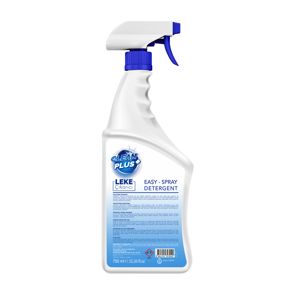 Clean Plus+ Çok Amaçlı Ultra Güçlü Leke Çıkarıcı 750 ml