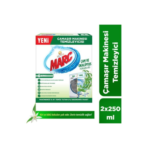 Çamaşır Makinesi Temizleyicisi Çam ve Okaliptus Ferahlığı 2x250 ml