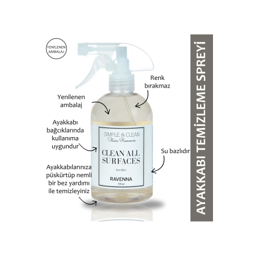 Simple&clean Ayakkabı Ve Kumaş Temizleme Spreyi 500 ml