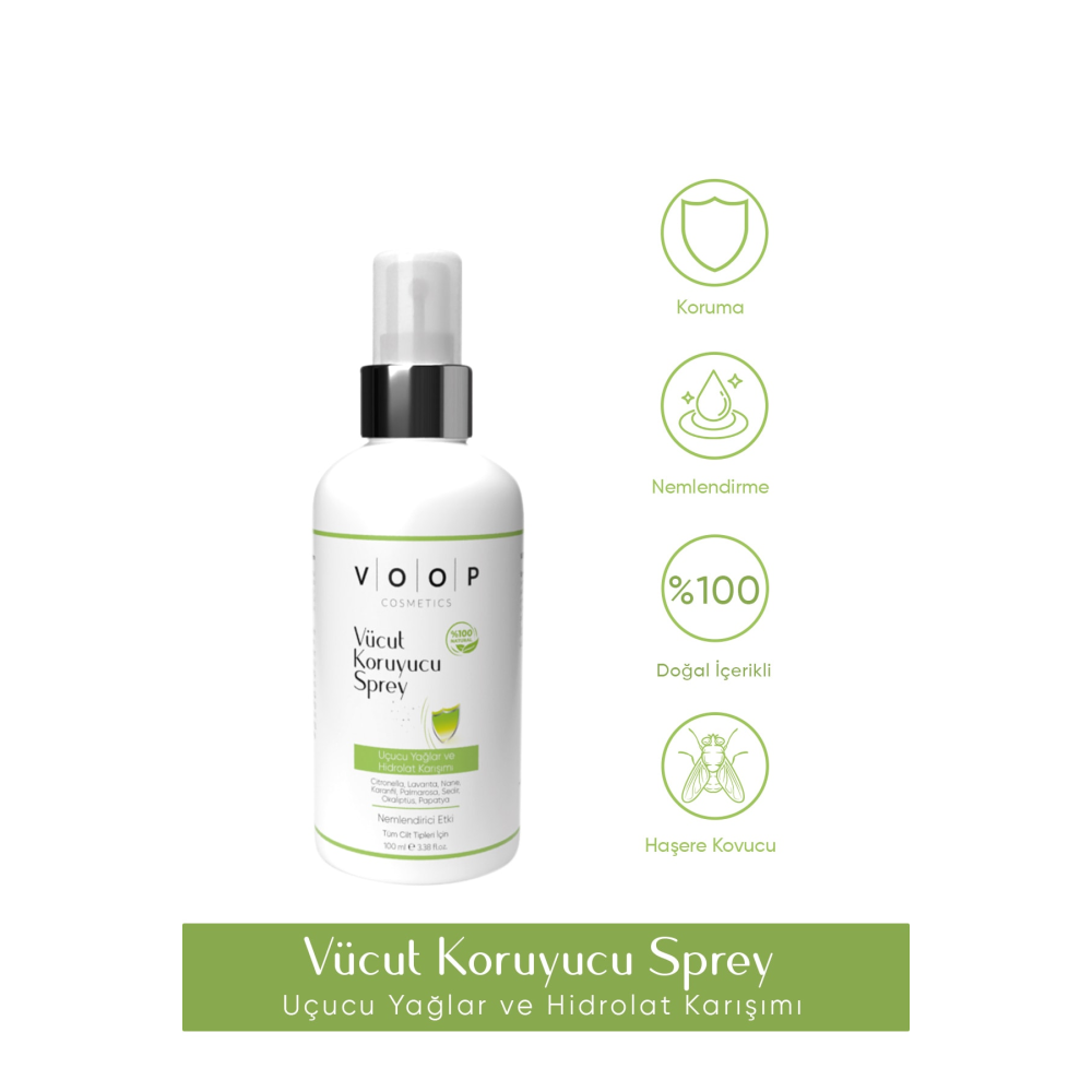 Vücut Koruyucu - Sinek Kovucu Sprey Doğal 100 Ml, (hidrolat Ve Uçucu Yağ)