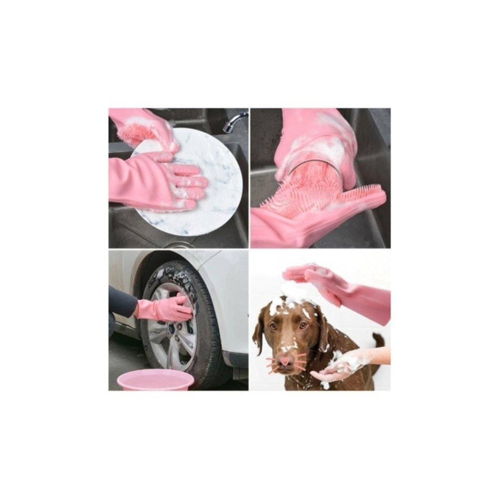 Magic Gloves Sihirli Bulaşık Eldiveni Mutfak Banyo Temizleme Fırçası