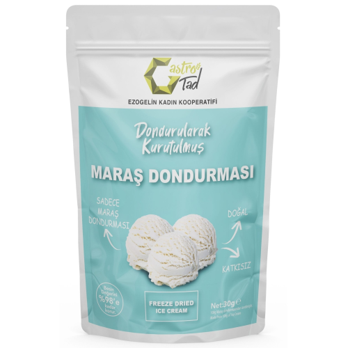 30 gr Freeze Dry Dondurma ( Dondurularak Kurutulmuş Çıtır Sade Dondurma )