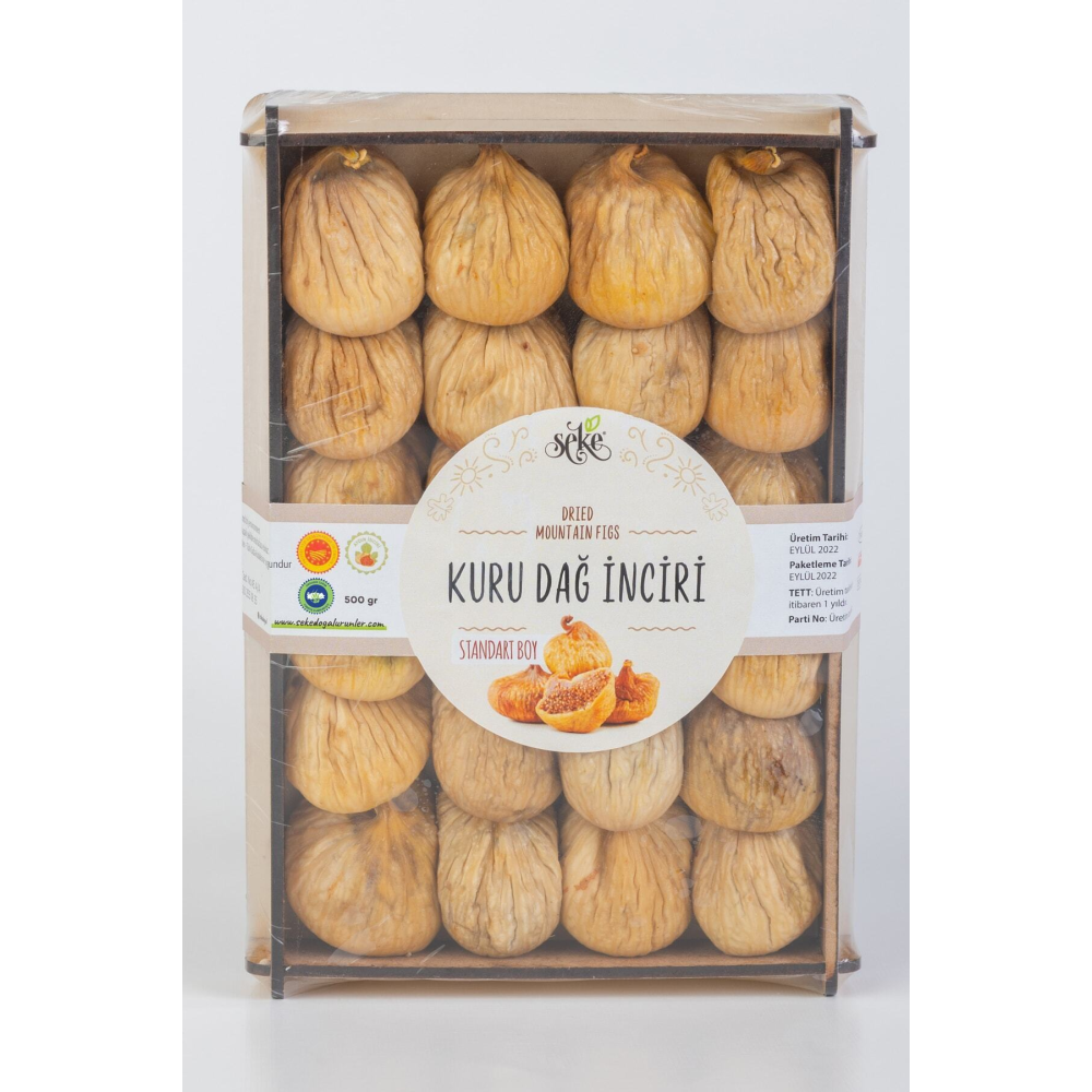 Organik Sertifikalı Kuru Dağ Inciri Standart Boy 500 Gr