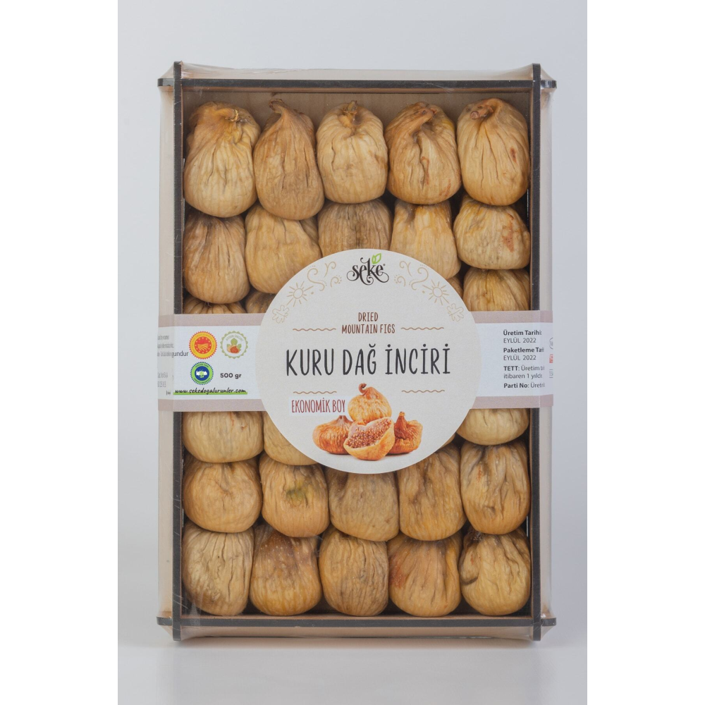 Organik Sertifikalı Kuru Incir Dağ Inciri Ekonomik Boy 500 Gr