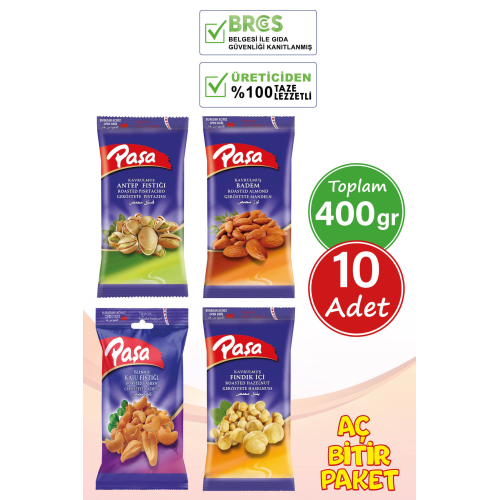 Paşa Karışık 40 gr X 10 Adet (NATUREL 1. KALİTE)