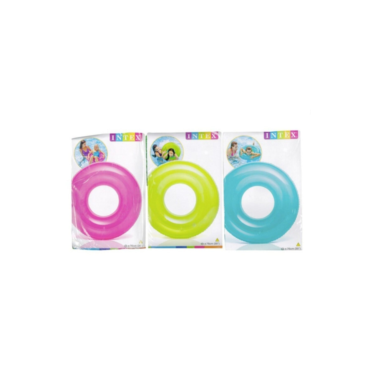 59260 Şeffaf Jumbo Şişme Simit 76 Cm