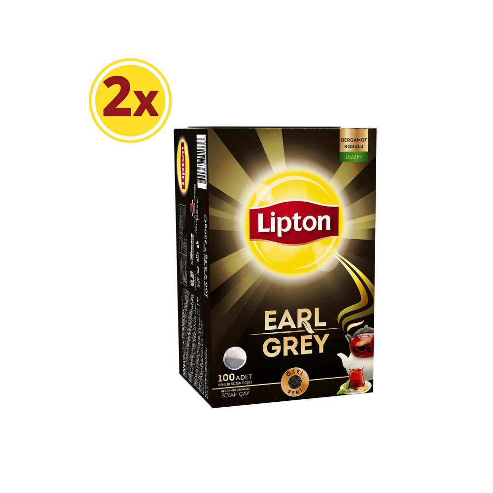 Earl Grey Demlik Poşet Cay 100'lü x 2 Adet