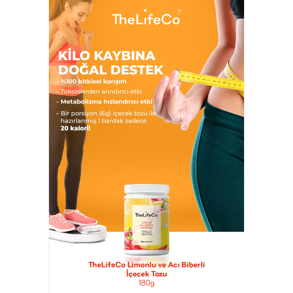 Metabolizma Hızlandırıcı Limonlu Ve Acı Biberli Içecek Tozu 150 G