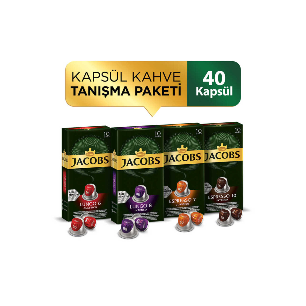 Kapsül Kahve Tanışma Paketi 40 Kapsül