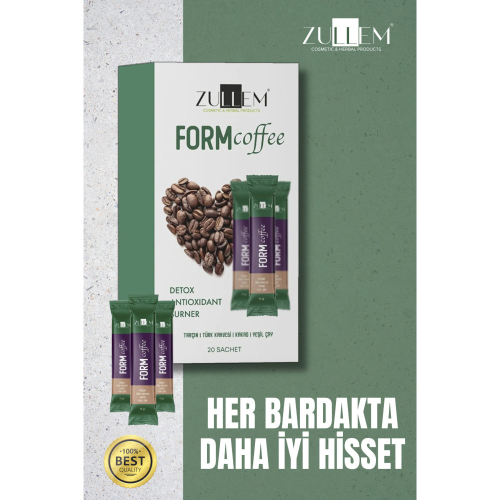 Yeşil Kahve Kakao Ve Turk Kahvesı Karışımlı Toz 1 Kutu 20 X 10 Gr