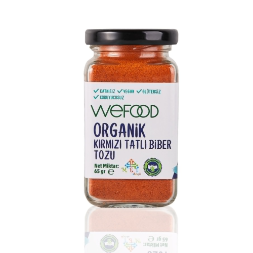 Organik Kırmızı Tatlı Biber Tozu 65 gr