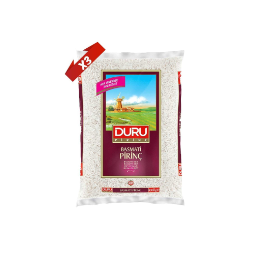 3'lü Basmati Pirinç Paketi X3 Adet 1kg