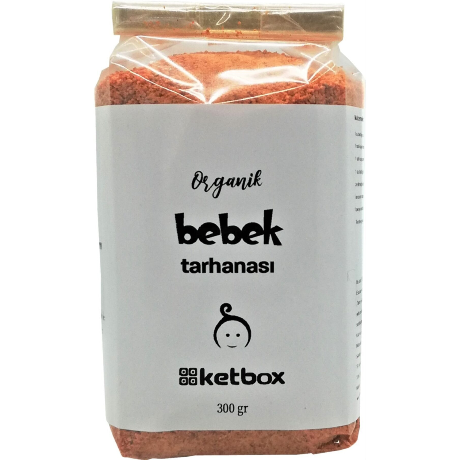 Organik Bebek Tarhanası +6 Ay 300gr Katkısız Doğal