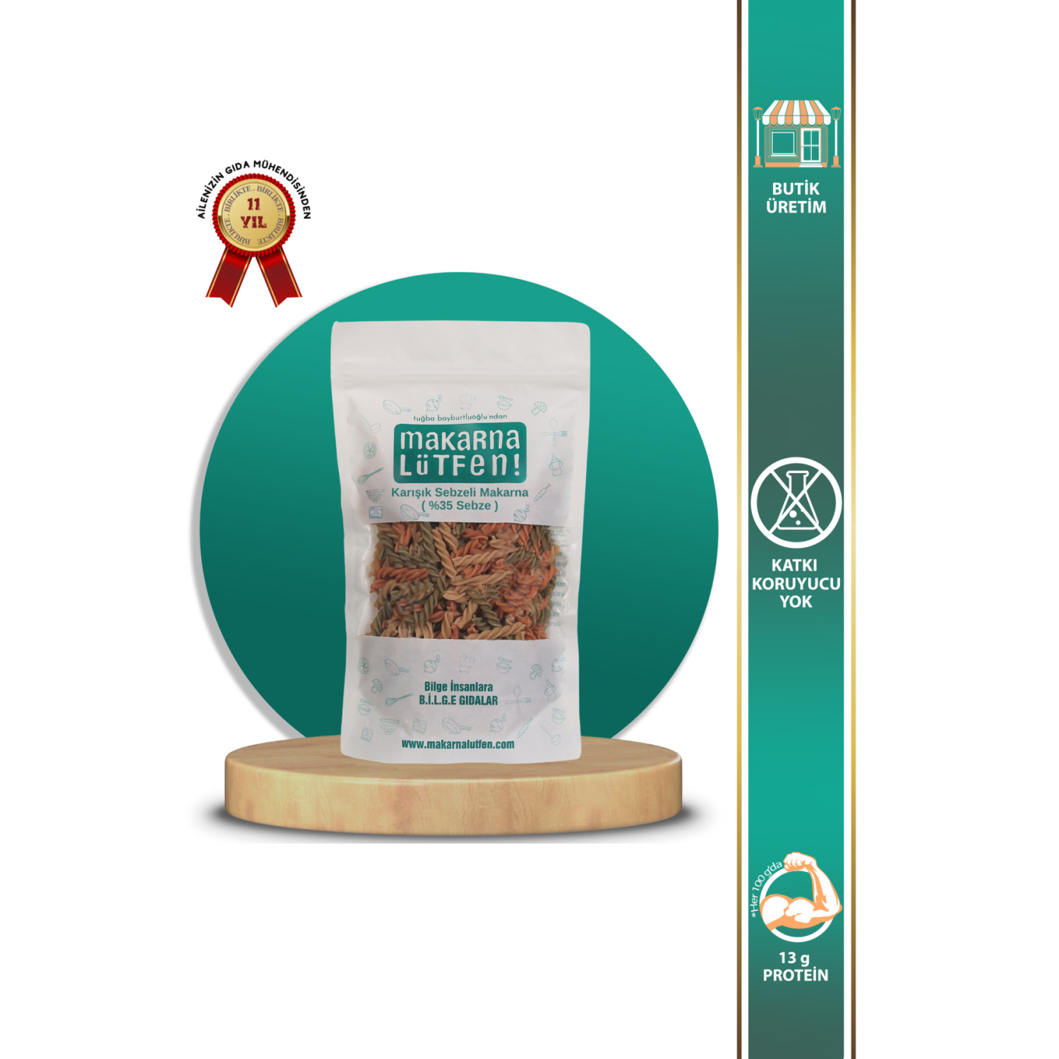 Karışık Sebzeli Makarna (%35 Sebze-200 g)