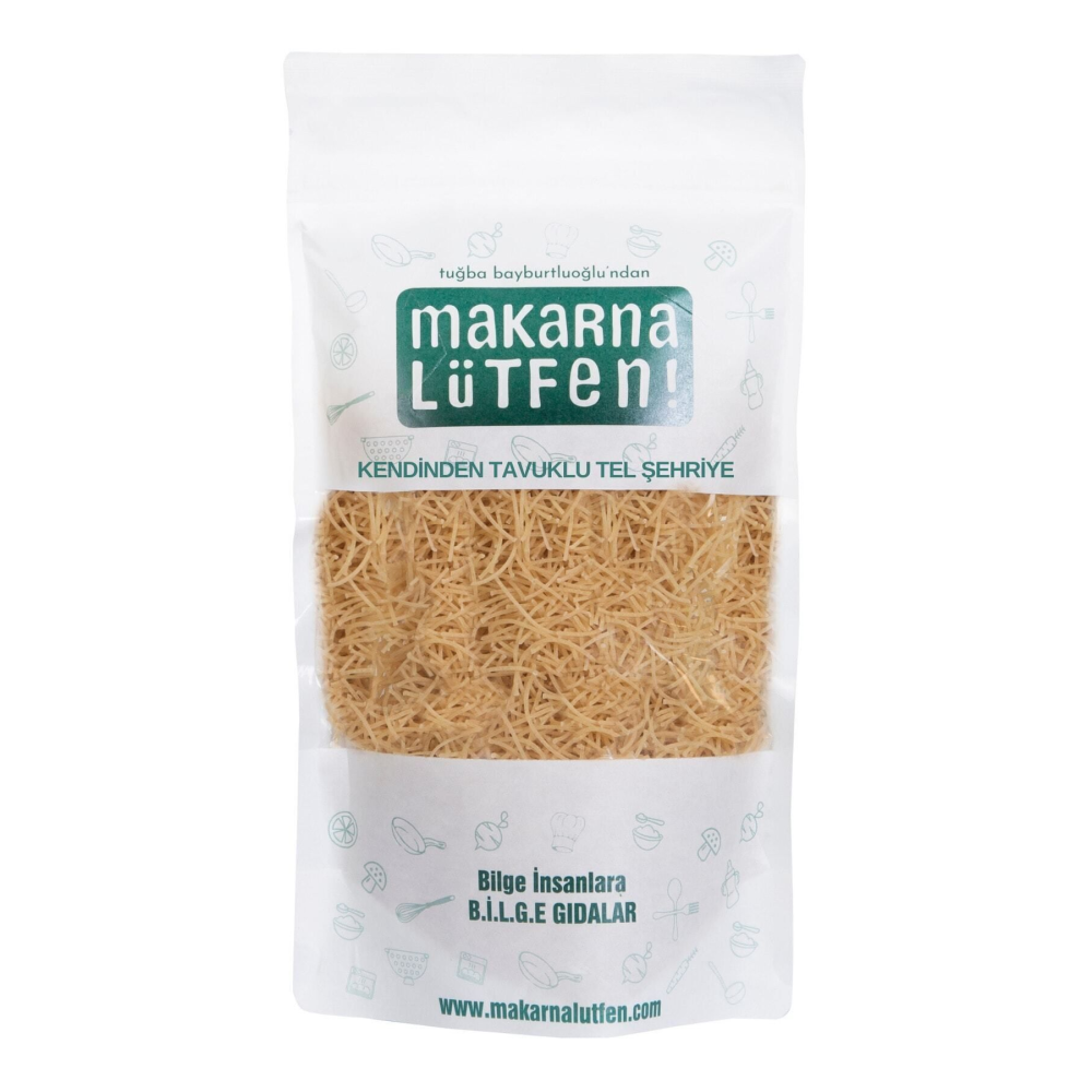 Kendinden Tavuklu Tel Şehriye (%10 ORGANİK TAVUKLU - 250 G)