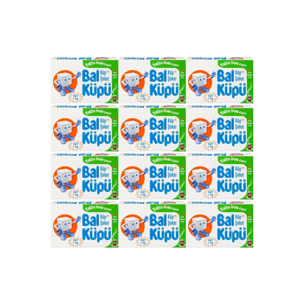 Balküpü Küp Şeker 360 Adet 1 Kg 12 Adet