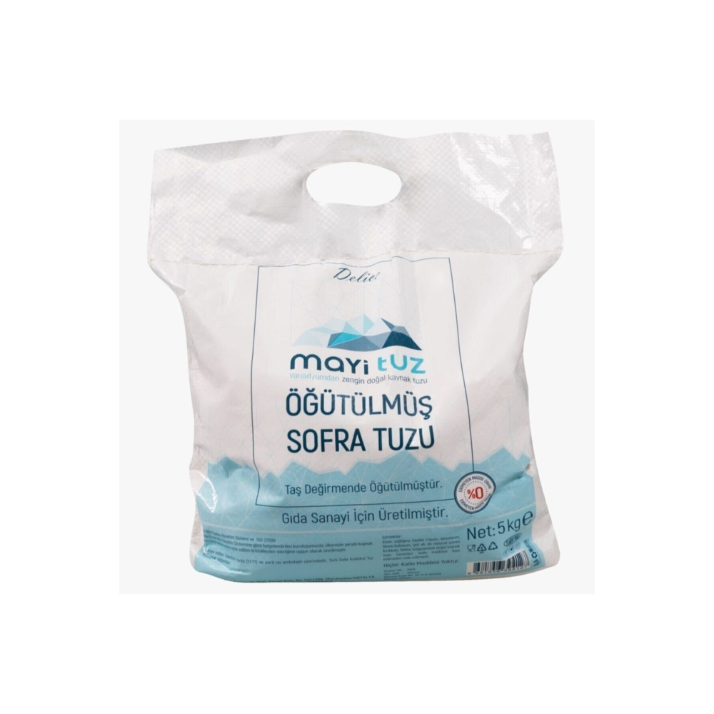 Mayi Delice Doğal Tuz (ÖĞÜTÜLMÜŞ) 5 Kg
