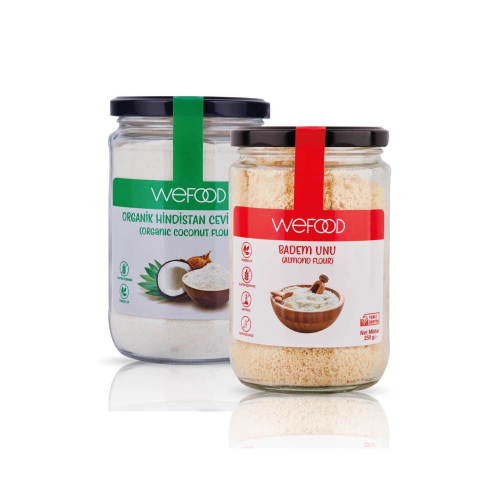 Glutensiz Badem Unu 250 gr + Organik Hindistan Cevizi Unu 320 gr
