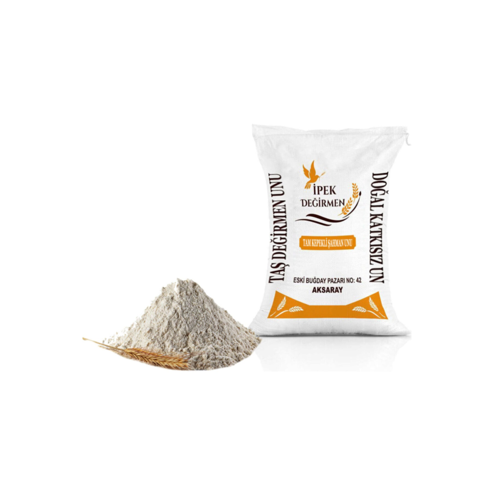5 Kg Tam Kepekli Tam Buğday Unu Şahman Kırmızı Köy Unu