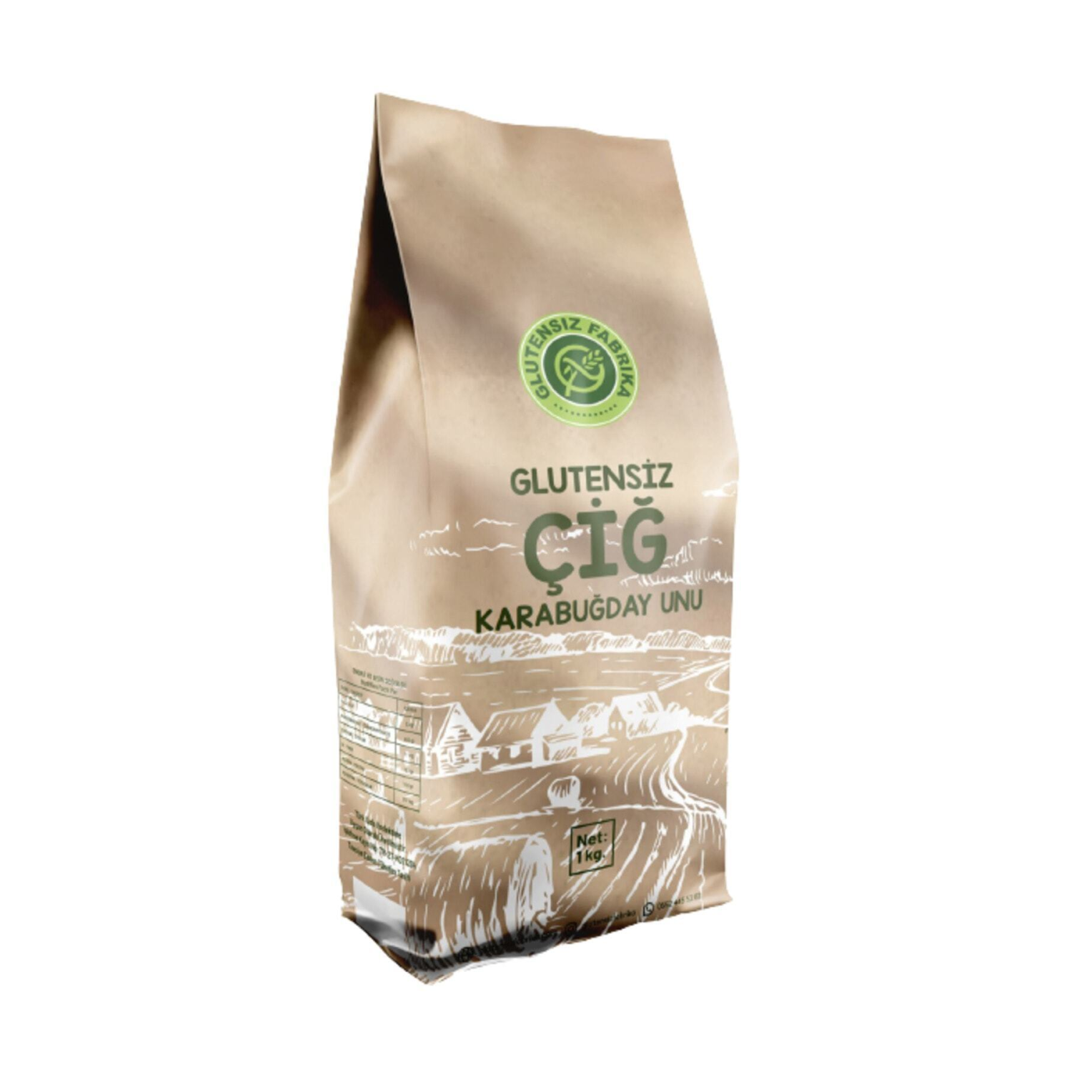 Çiğ Karabuğday Unu 1000gr  greçka