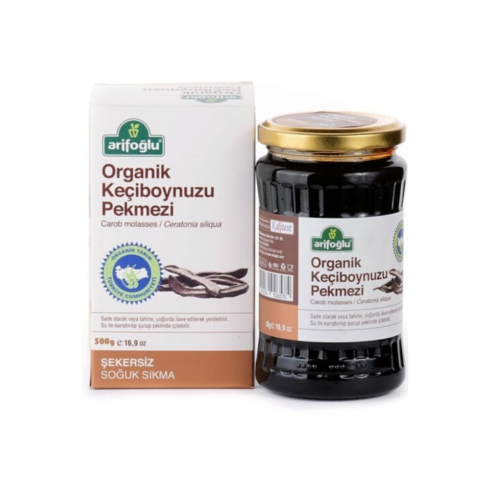 Organik Keçiboynuzu Harnup Pekmezi 500 gr Soğuk Sıkım