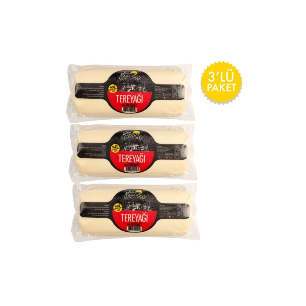 Silindir Tereyağı 1000gr 3'lü