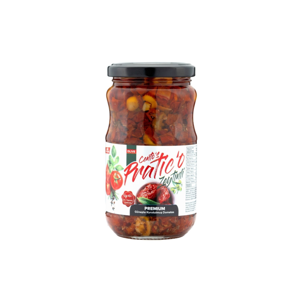 Güneşte Kurutulmuş Domates 4'lü Set(EZME-ACILI-ZEYTİNLİ-RENDE) 4x370 Cc