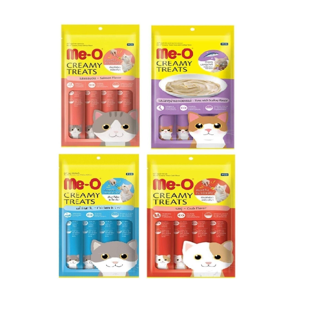 Creamy Treats 4 Çeşit Karma Sıvı Kedi Ödülü x 4 Adet