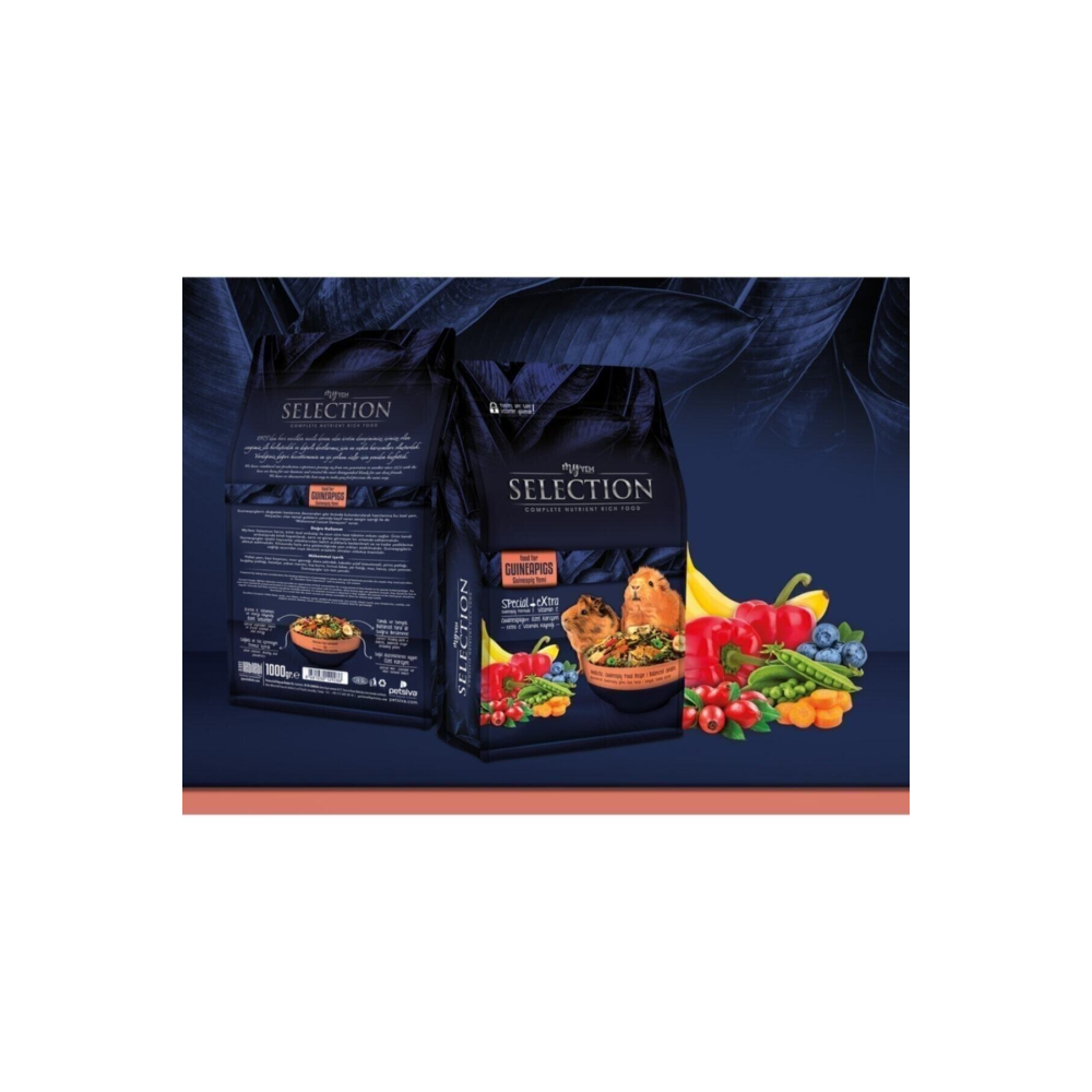 Selection Gerçek Sebze Parçalı Ginepig Yemi 750gr