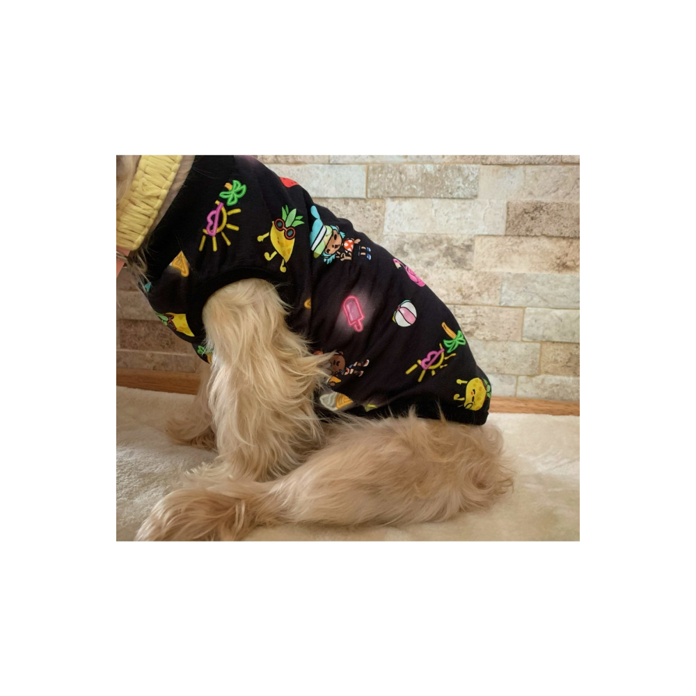 Kedi Ve Köpek Kıyafeti & Elbisesi Organik Kumaş Model Uzay