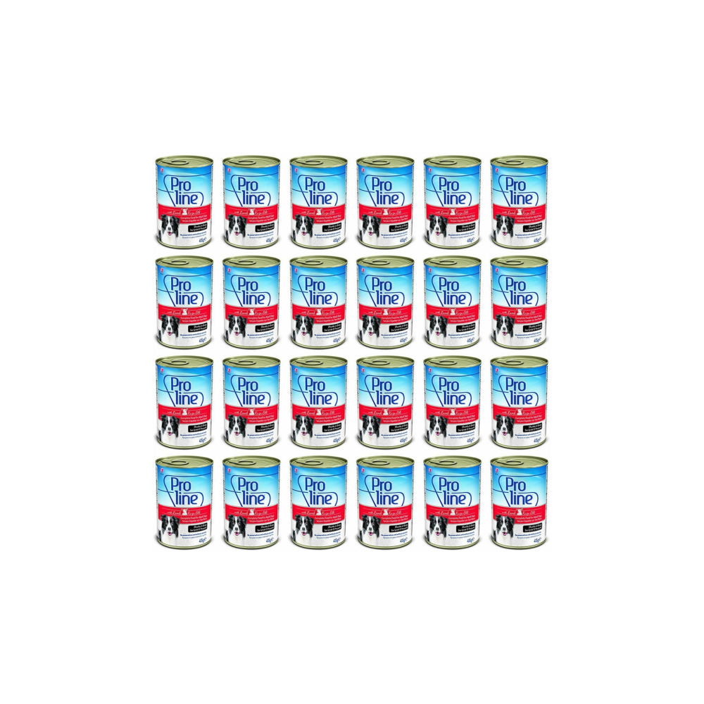 Kuzulu Et Parçacıklı Köpek Konservesi 415 gr x 24 Adet