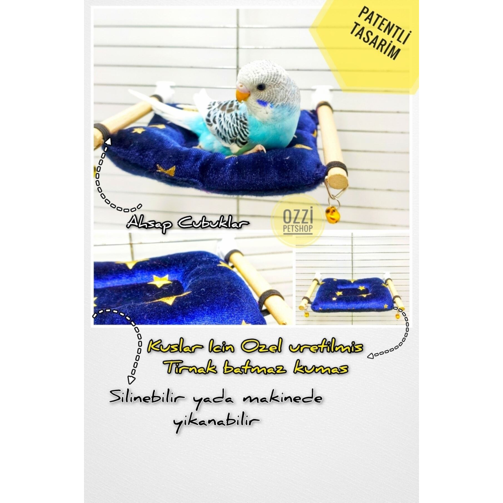 Kuş Yastığı, Muhabbet Kuşu Uyku Yatağı,yumuşak Uyku Tüneği