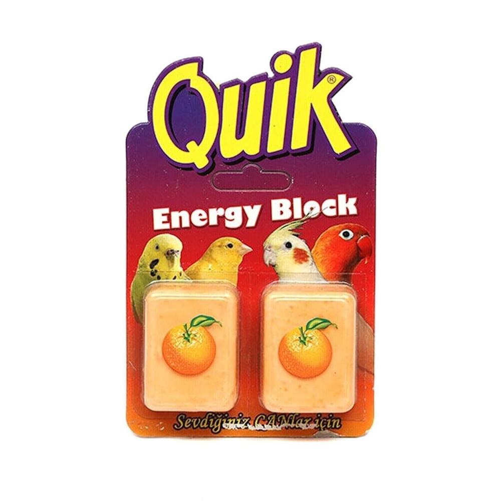 Kuşlar Için Enerji Blok Gaga Taşı Portakallı 2li
