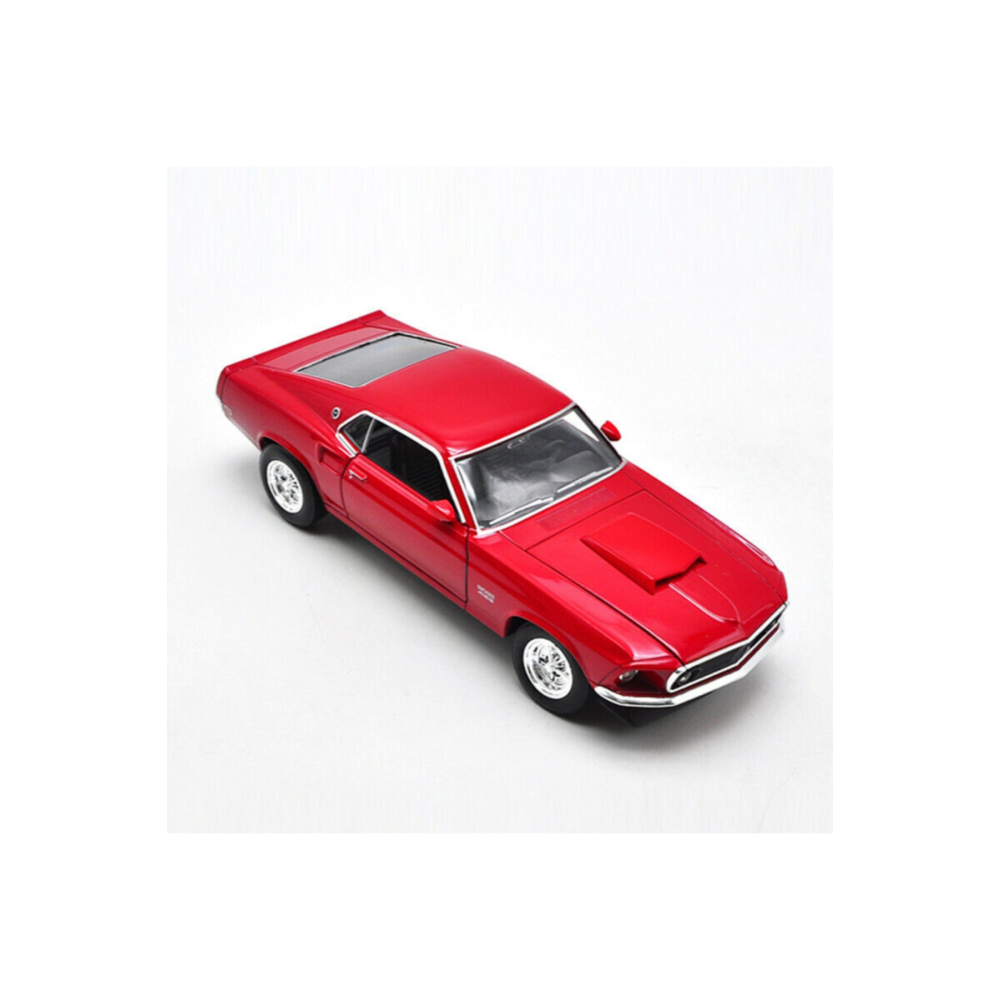 1969 Ford Mustang Boss 429 BORDO 1:24 Model Araba