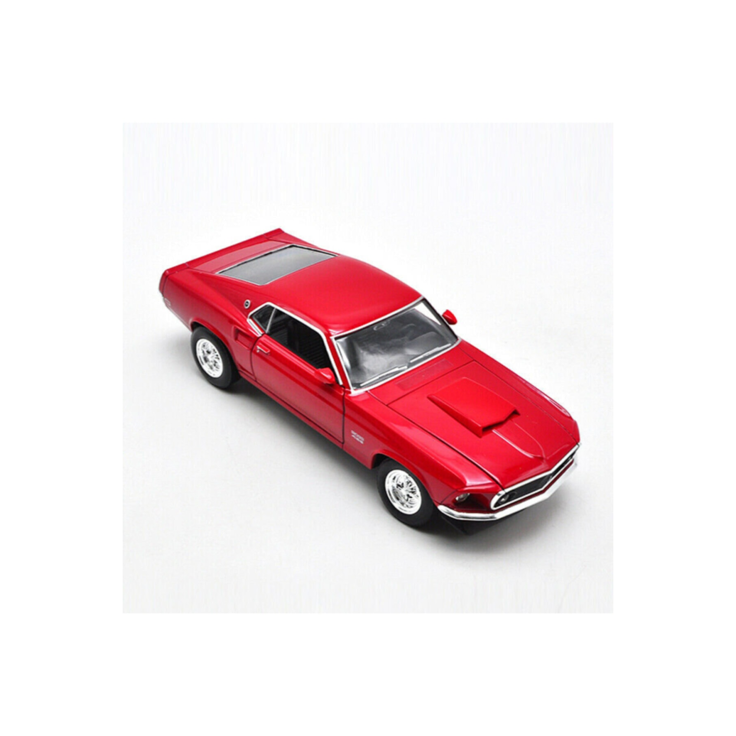 1969 Ford Mustang Boss 429 BORDO 1:24 Model Araba