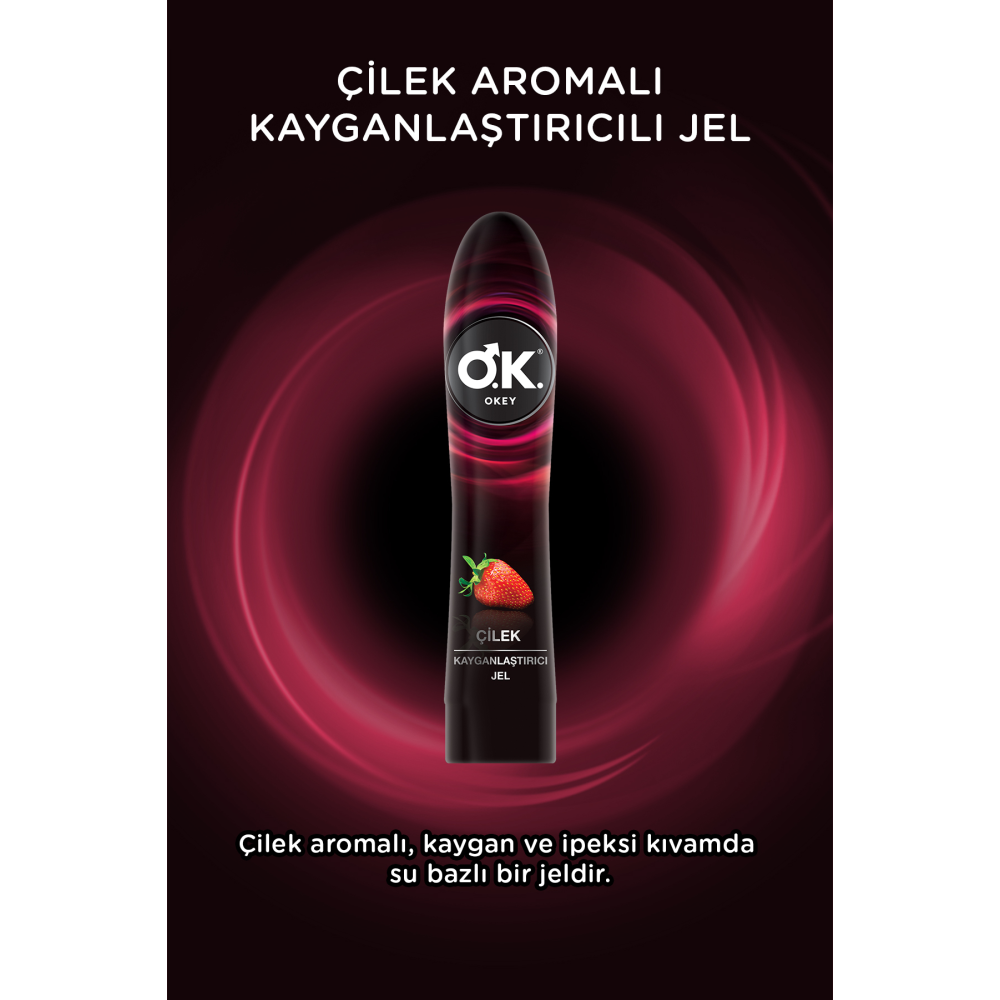 Çilek Kayganlaştırıcı Jel 2'li Set 200 ml