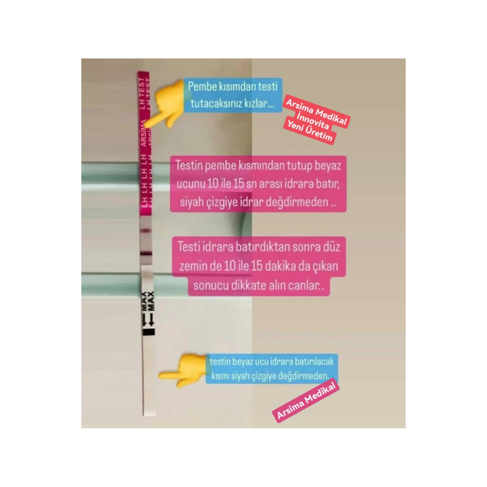 30 Adet Ovulasyon 2 Adet Ultra Hızlı Gebelik Testi