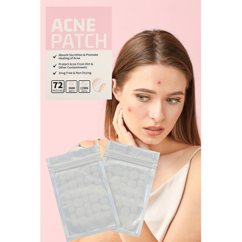 Akne Sivilce Koruyucu Yama 72 Adet Hidrokolloidler Absorde Edici Kamuflaj XLMHZT079