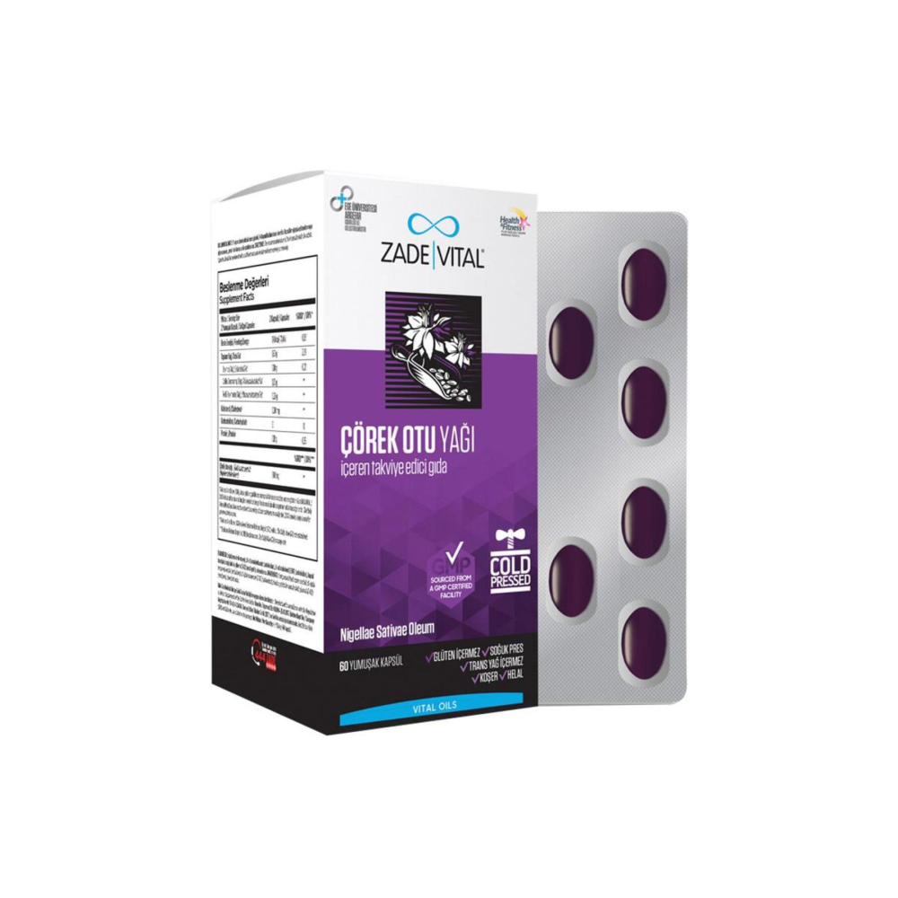 Çörek Otu Yağı Yumuşak Blister Kapsül 900mg 60lı