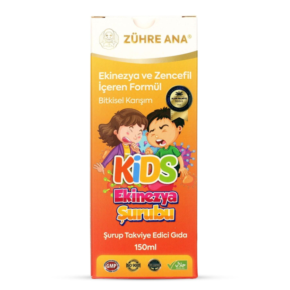 Kids Öksürük Şurubu Çocuklar Için - Ekinezya Ve Zencefil Içeren Şurup 150 ml