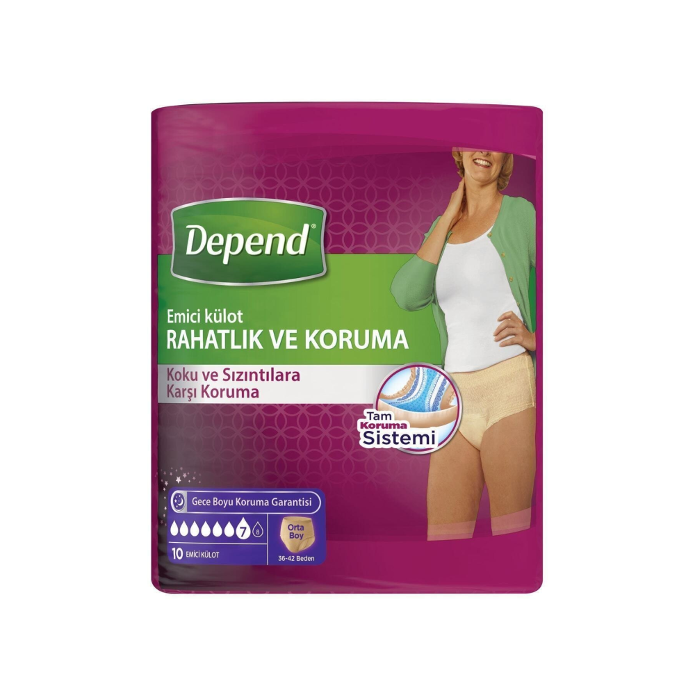 Emici Külot Kadın Orta 10'Lu