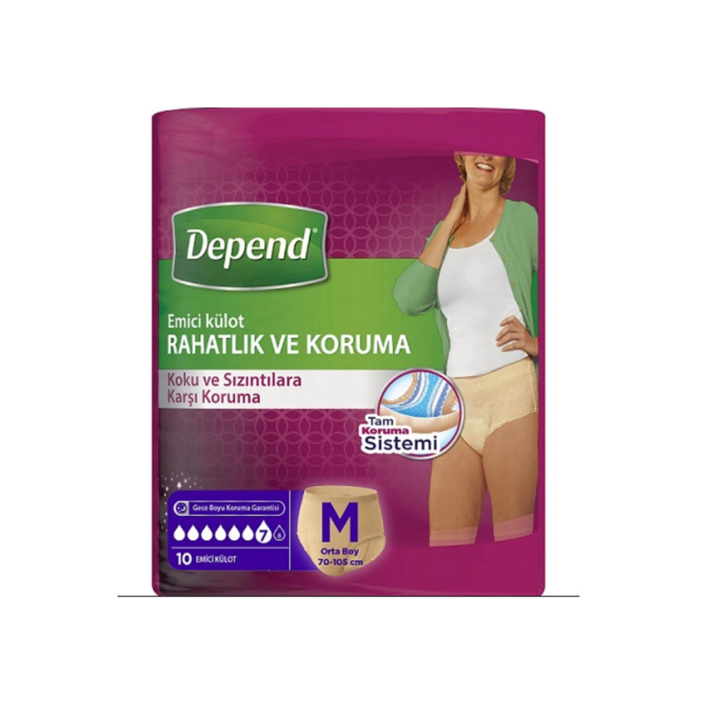 M Beden Kadın Emici Külot 10 Lu