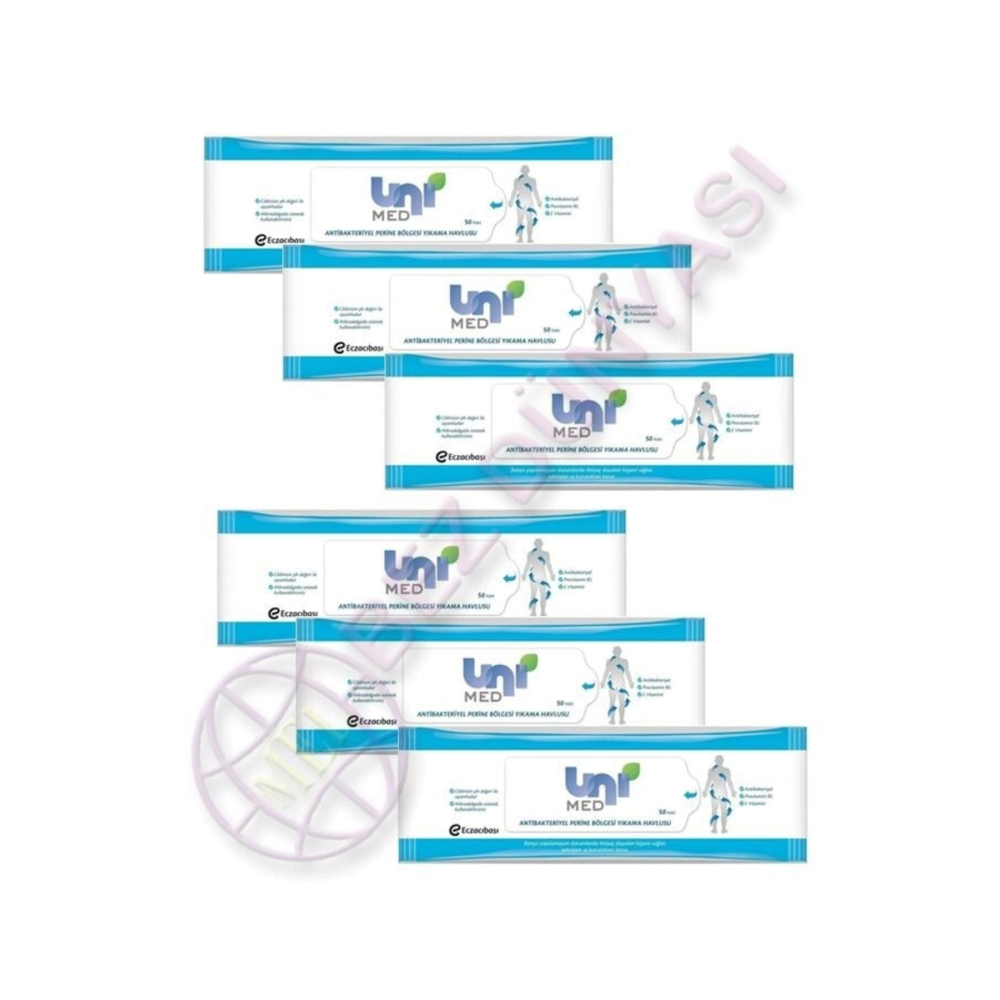Antibakteriyel Perine Bölgesi Yıkama Havlusu 50 Li 6 Adet