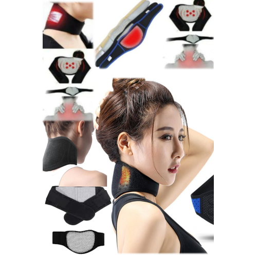 Turmalin Kendinden Isıtmalı Boyun Fıtığı Boyun Ağrılarını Kesici Termal Ağrı Giderici Boyun Korsesi